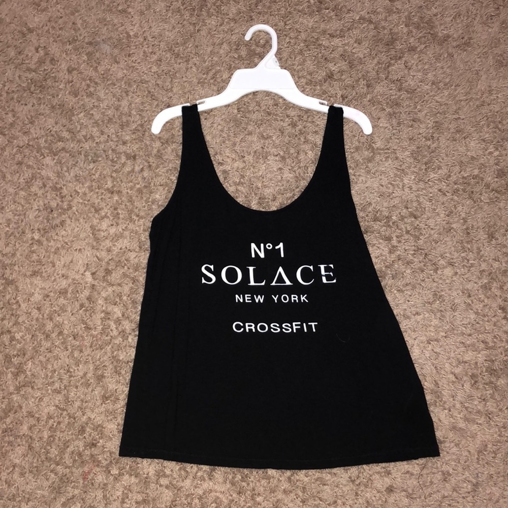 Black tank top